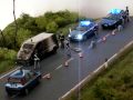 Diorama intervento della polizia dopo assalto furgone portavalori 2 di 3